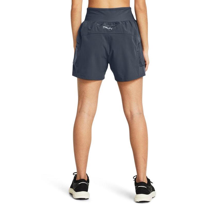 Under Armour Launch Solid Comfortable Sports Casual Shorts Women Shorts Storm-Gray 1383360-044