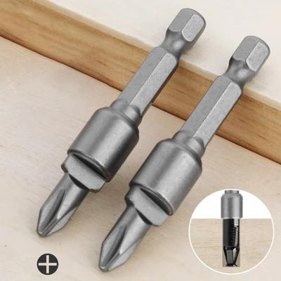 2 PCS Accessories Steel Special Batch Head Invisible Assemble Screwdriver Bit Solidly 6.35MM A-buckle Connector Hand Drill