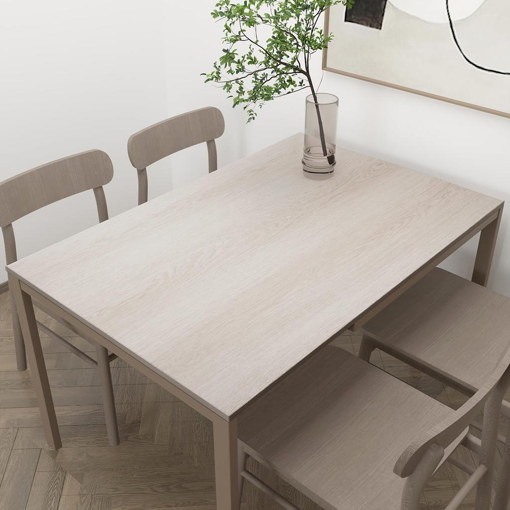 TOTIO Walnut Wood Grain Remake Ultra White Wood Grain Wallpaper Oil Heat Wood Grain Cutting Kitchen Bathroom Decoration Stylish Wallpaper Furniture