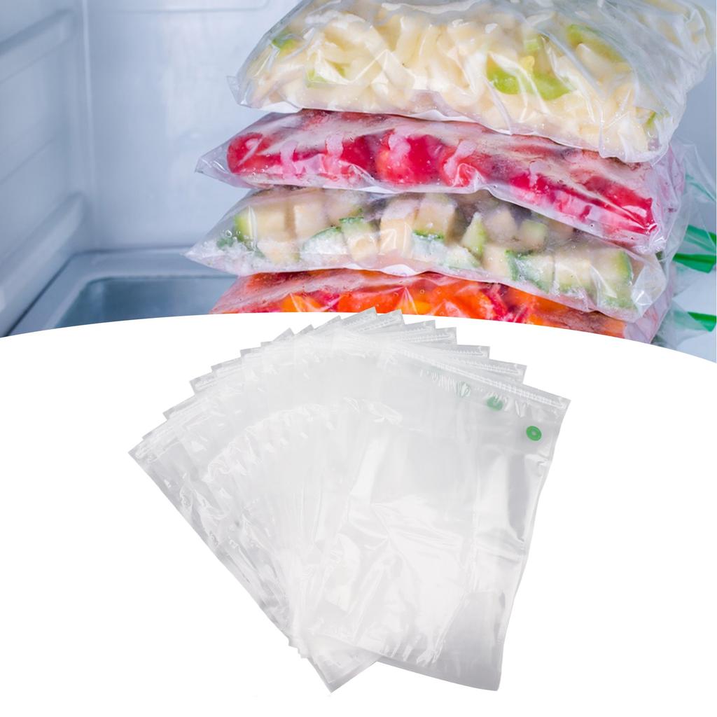 10pcs Vacuum Food Storage Bags Reusable Safe PE Vacuum Sled Food Storage Bag for Food Snack Storage Household