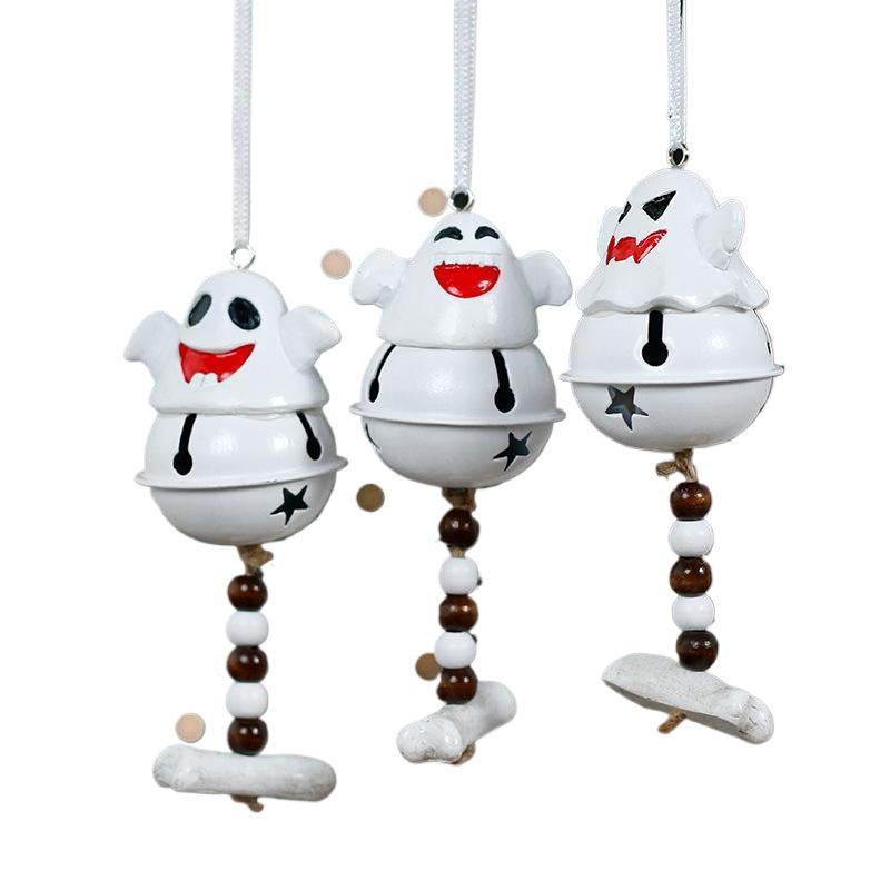 2025 Halloween Süßer Cartoon Geist Windspiel Hängende Ornamente Halloween Harz Anhänger Frohes Halloween
