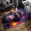 Monkey Music Headphones Office Rug Chair Mat, Game Carpet, Suitable for Front Door, Bedroom, Living Room, Desk, Holiday Gift