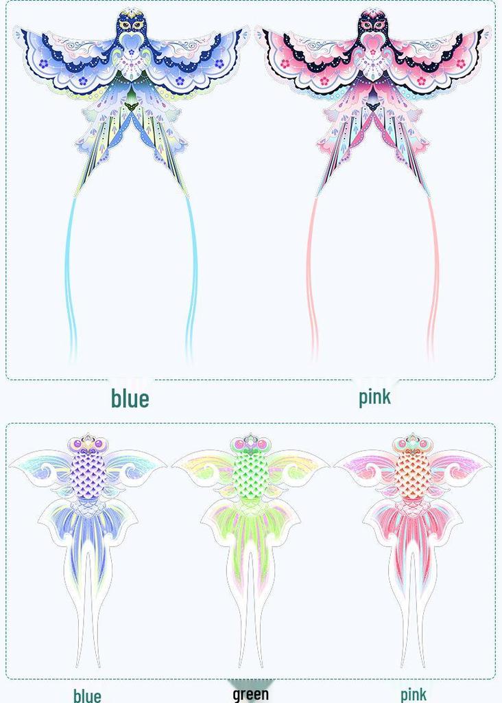 Retro Handicraft Bamboo Swallow Kite - 60cm x 80cm Chinese Style Dance Decoration Prop for Kids (2026 Edition)