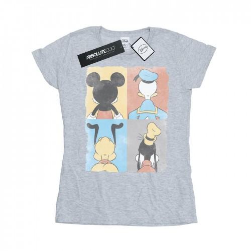 

Disney Womens/Ladies Mickey Mouse Four Backs Cotton T-Shirt