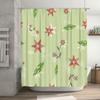 Brighten Your Bathroom with a SplashFloral Shower Curtain in Green Palette with Leaves Petals Perfect for Home Decor #KitchenHo