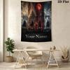 Name Custom Bloodborne Wall Tapestry Aesthetic Wall Hanging Printed Fabric Blanket Decorative Tapestries for Bedroom Living Room Home Decor