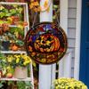 TYU100-109 Calabaza de Halloween Murciélago Cadena de Hierro Adorno Colgante para Decoración de Ventana o Porche