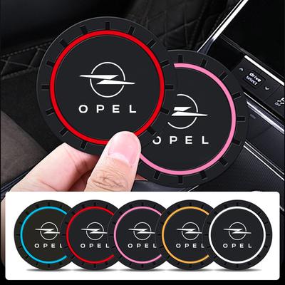 2pcs Car Coasters Silicone Cup Holder Coaster Mats Accessories For Insignia Vivaro Vectra Astra Corsa Zafira Mokka Meriva