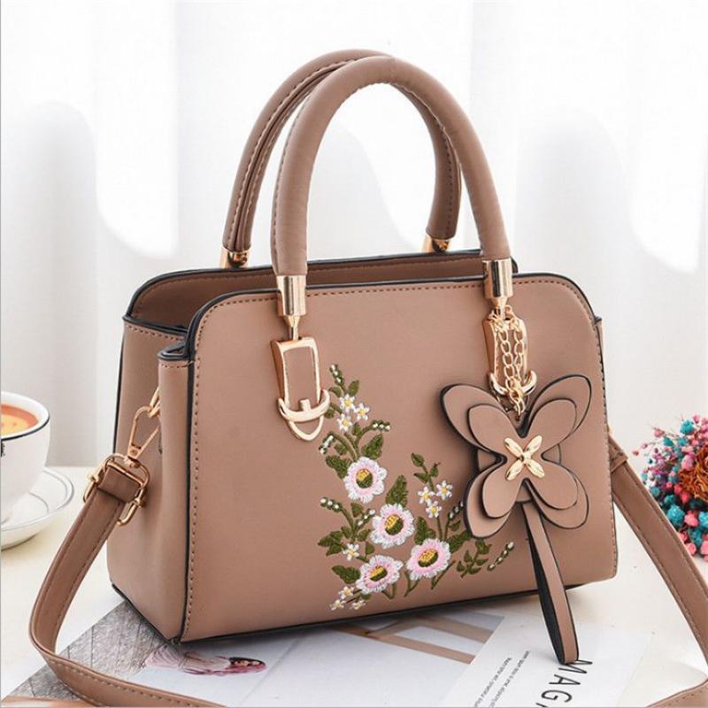 Bag Female 2024 Fashion Versatile Korean Single Shoulder Crossbody Handbag Ms. Mother Bag Embroidery Large Capacity Bag