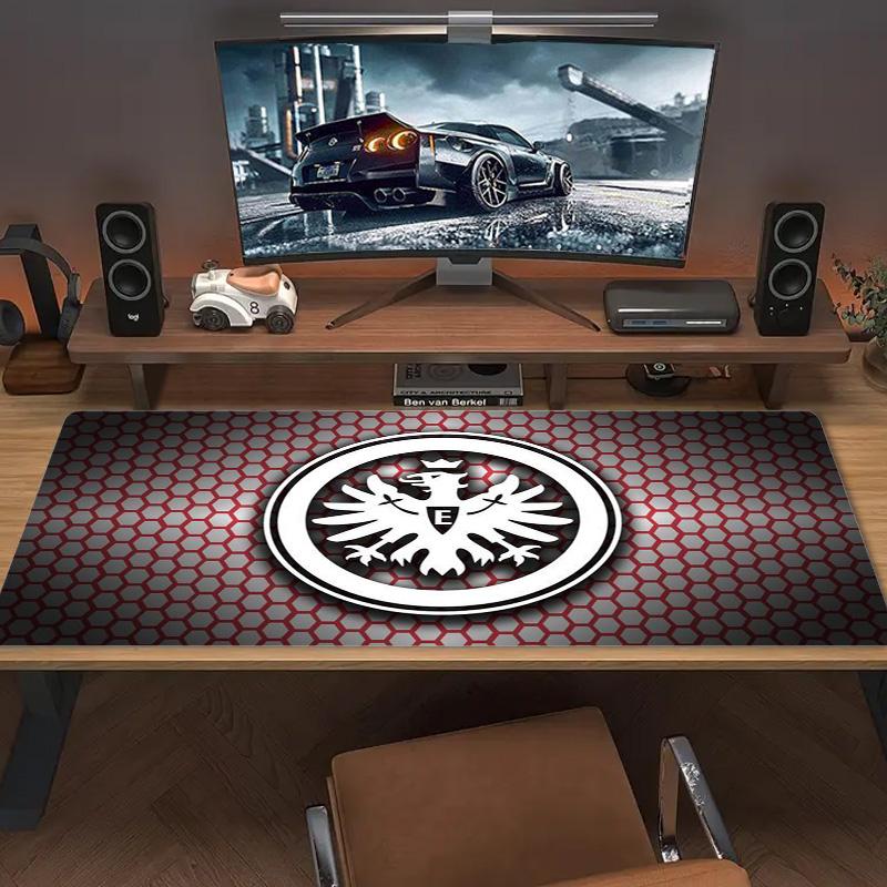 Eintracht Frankfurt Logo Color Mouse Pad Large Gaming Table Cushion Non-slip Laptop Tablet Big Mousepad XXL Mat Mini PC Playmat With Lock Edge