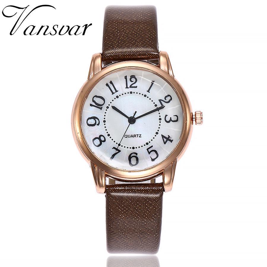 Damemote liten urskive armbåndklokke Casual skinnkjole Motetilbehør Klokke