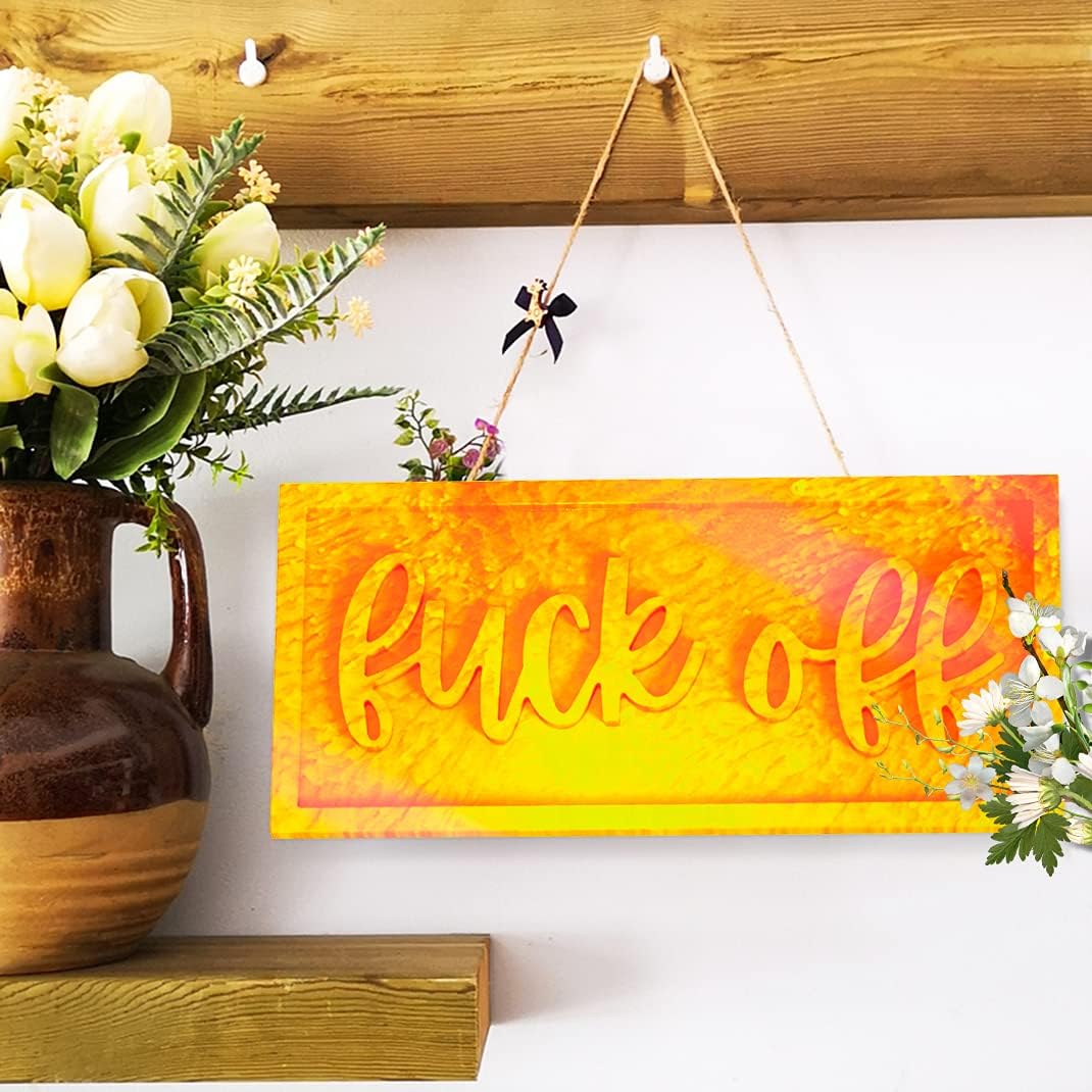 

DIYBravo Силиконовая форма для эпоксидной смолы, форма для букв, надпись Fuck Off , литье эпоксидной смолы, поделка своими руками, личность, для декора двери, подвесная табличка, креативная, забавная