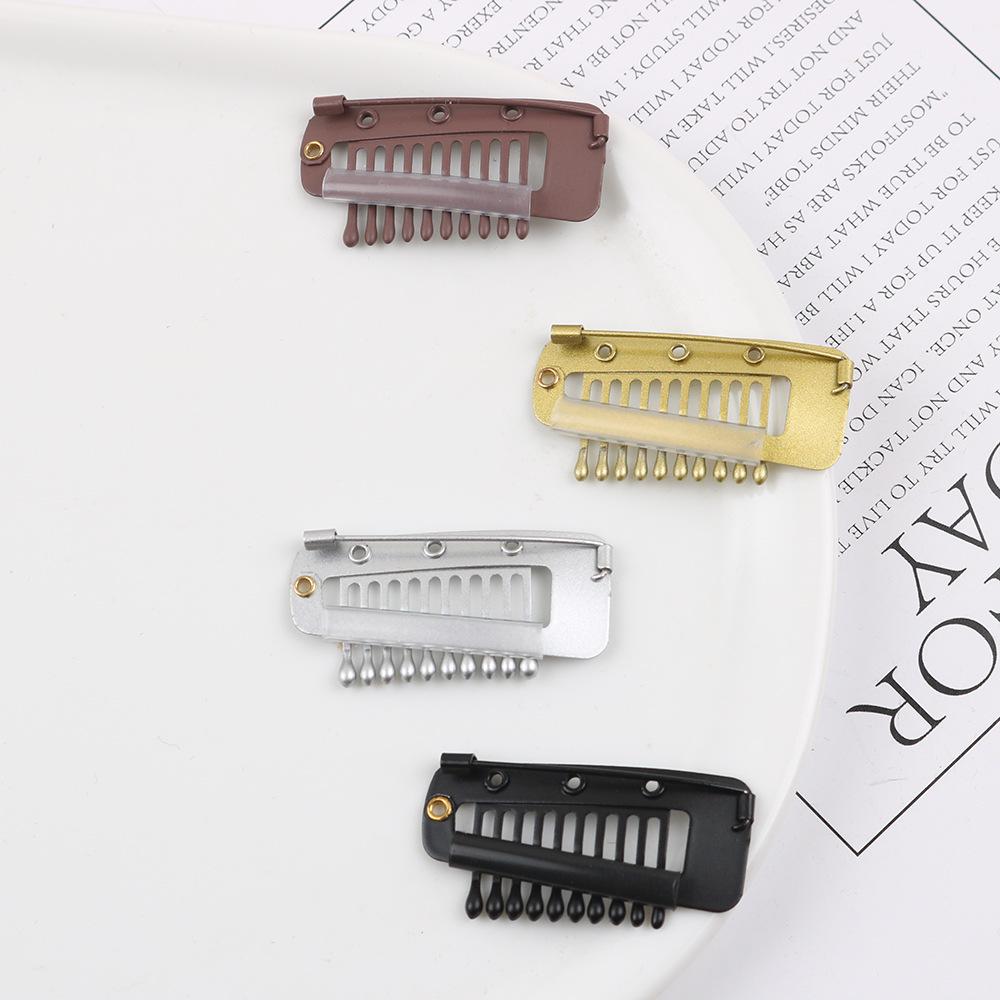 

Эластичный гребень для волос из нержавеющей стали, берет с булавкой, заколка-клипса, аксессуар. Silver (3.6cm, 10 teeth, with pin)