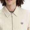 Fred Perry [sharp] Slub Jersey Zip Through Pullover   Oatmeal Afpm2417858 691