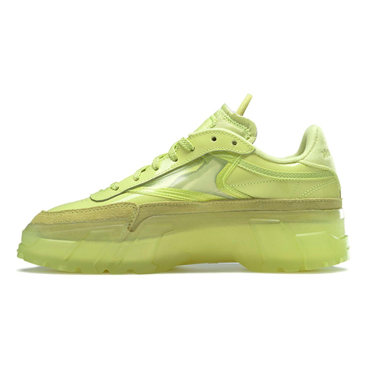 

Reebok Women s Cardi B Club C High Vis Green Casual Shoes H01010 EU 36