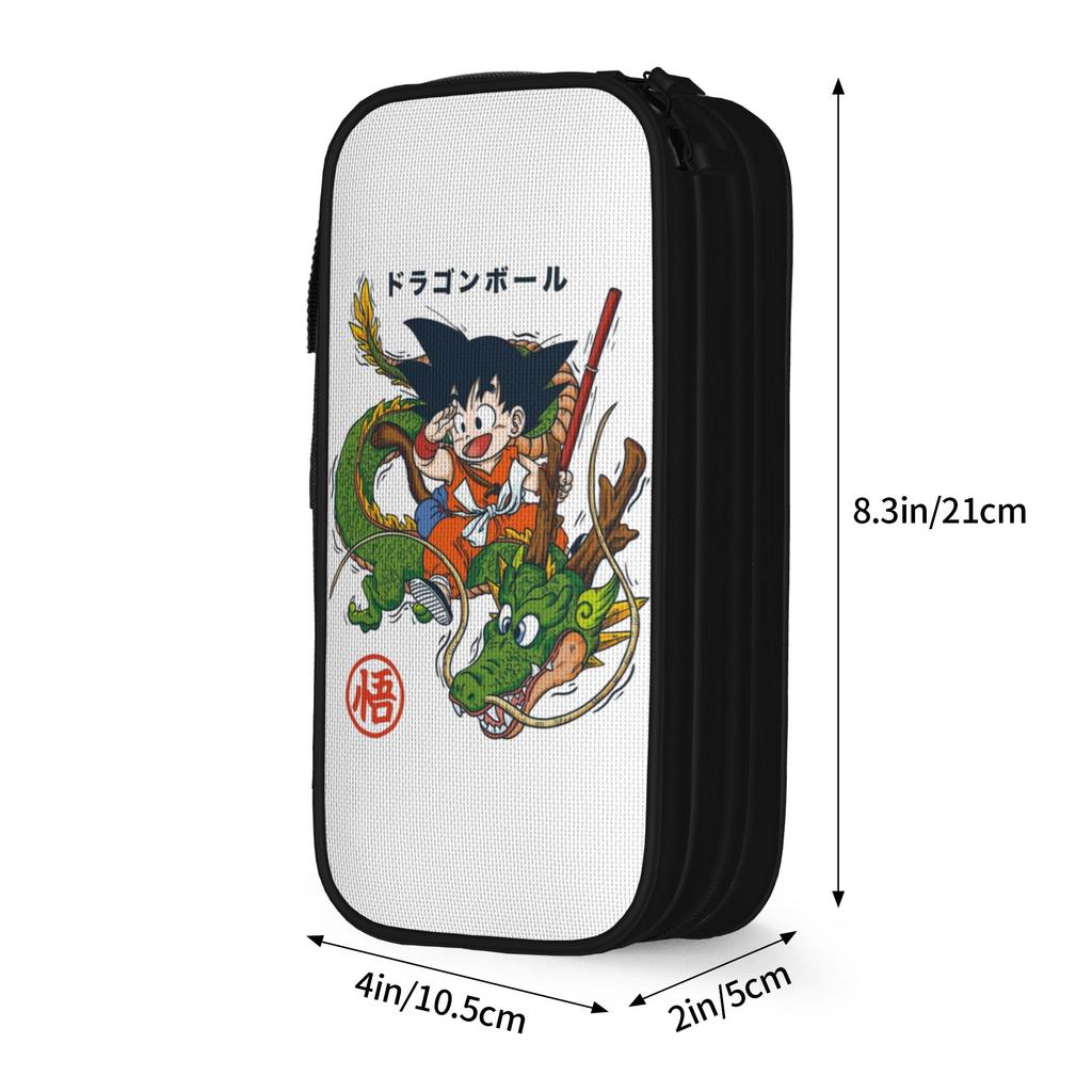 Goku & Shenron Pencil Cases Cute DBZ Pen Box Bags Kids Large Storage School Supplies Gift Pencil Pouch
