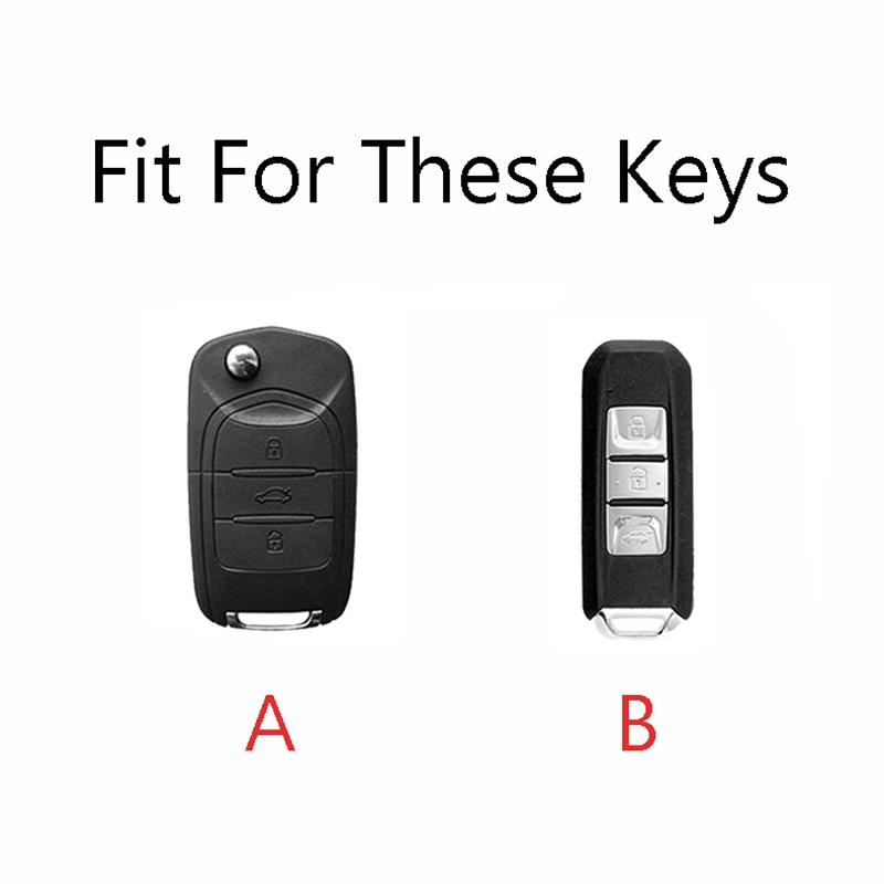 Zinc Alloy Car Flip Key Case Cover Shell Fob For Baojun 560 Rs-5 530 630 310 E100 310W 510 730 360 Holder Keyless Accessories