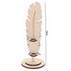 Creative Retro Wooden Quill Pen Holder Handmade Unique Gifts Desktop Storage Rack Funny Pencils Holder Office