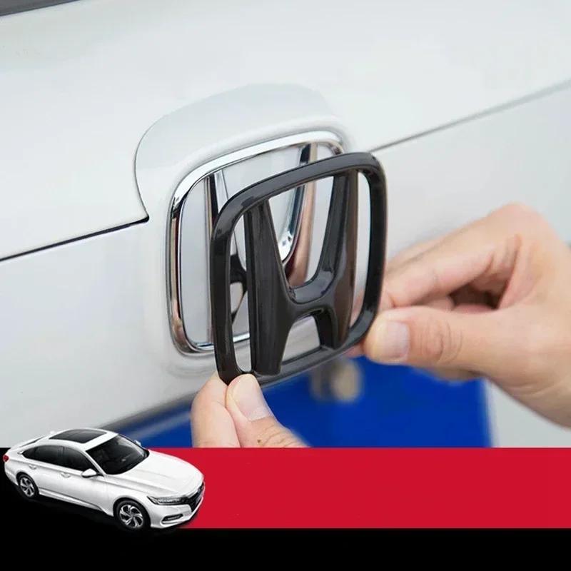ABS Carbon Fiber Car Front Grille Sticker Rear Trunk Steering Wheel Emblem for Honda Logo Accord 10th 2020 2019 2018 Accessories