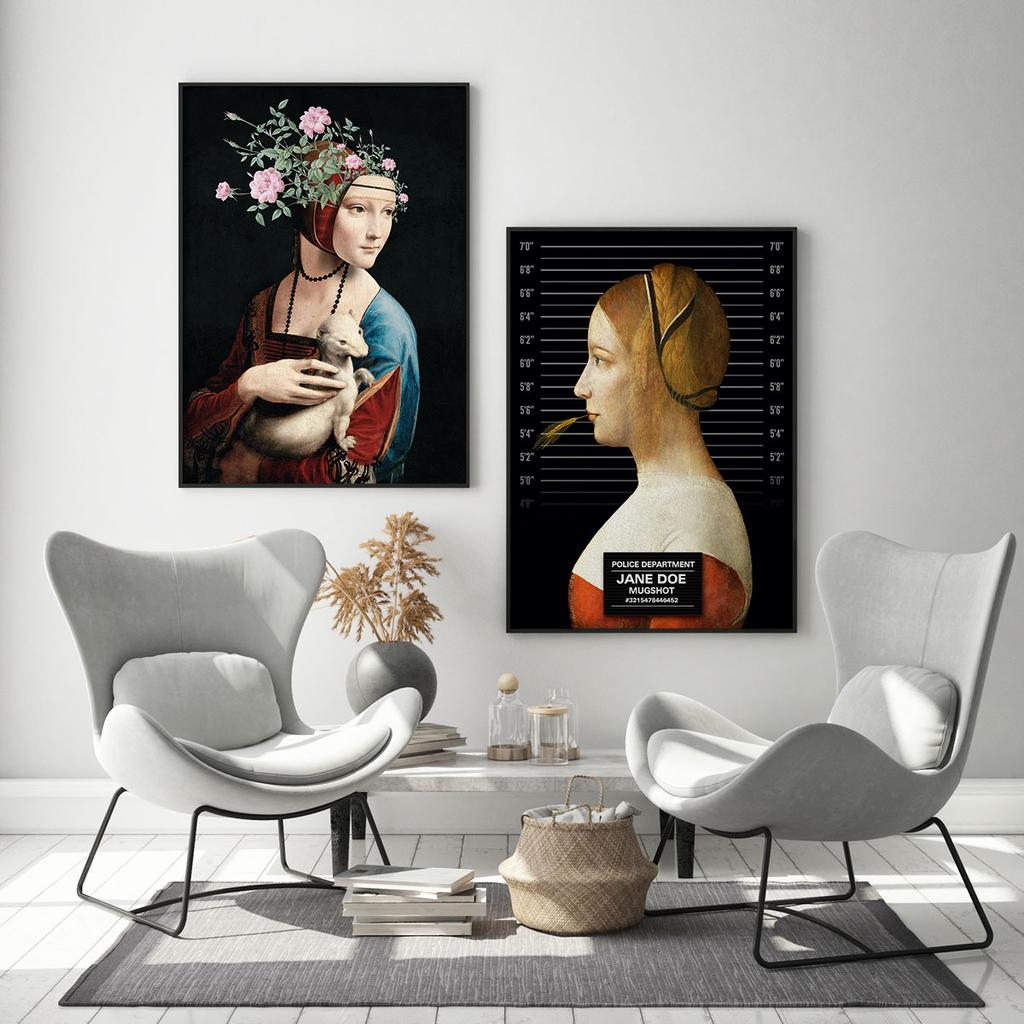 Zestaw dwóch plakatów sztuka pop art