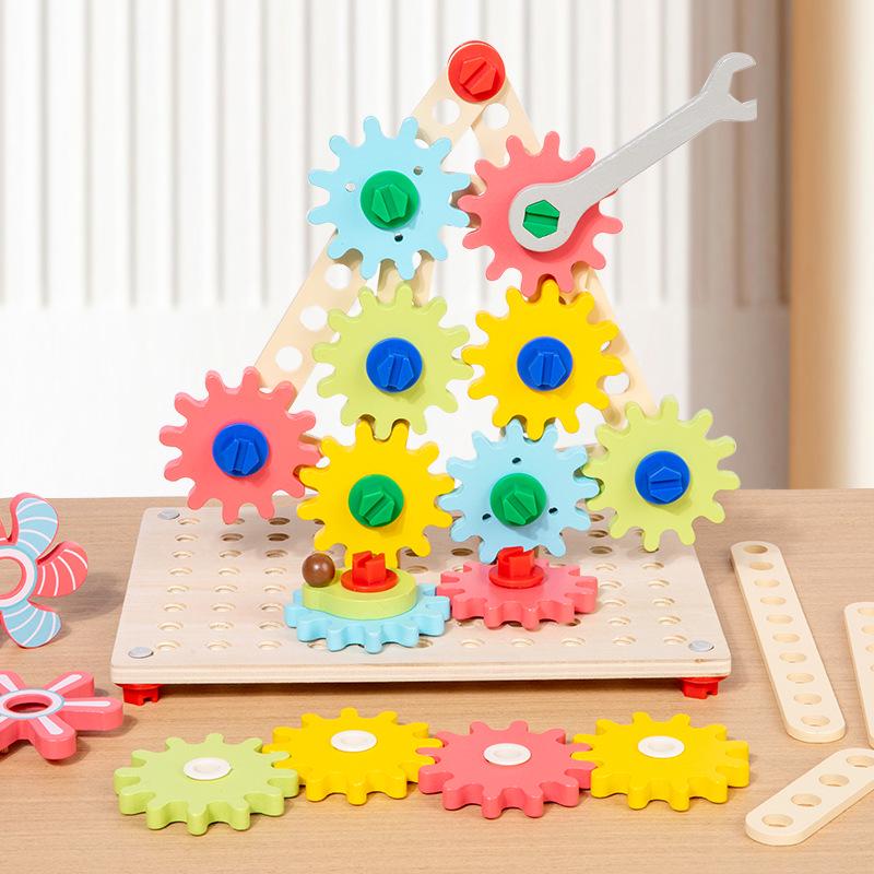 Early Learning Interlocking Gear Blocks for Hand-Eye Coordination and Color Recognition