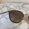 Used COACH Coach sunglasses HC7135 brown x gold brown gold