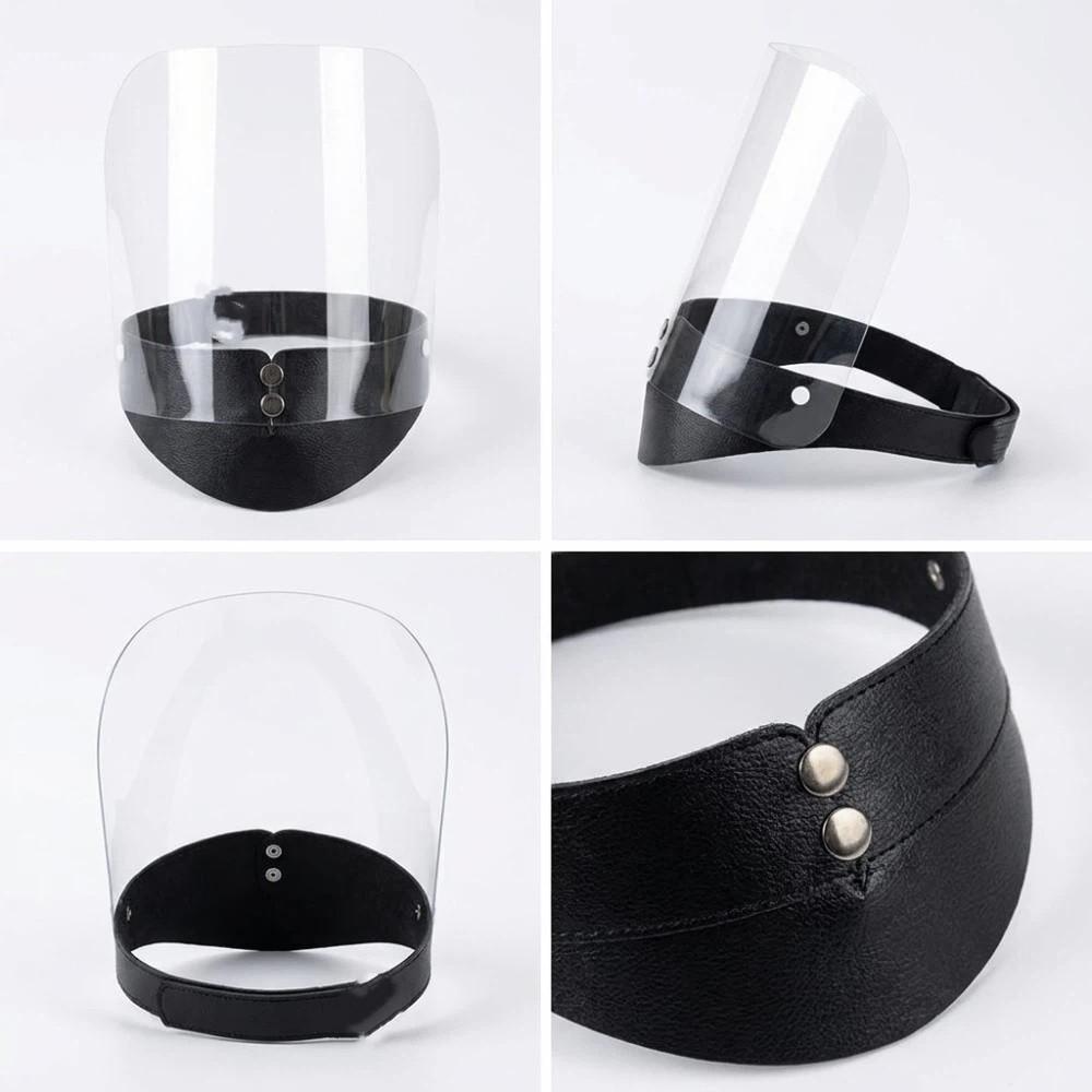 Ultra-Transparent Lens Full Face Cooking Shield Lightweight Structure Smooth Surface Kitchen Protective Visor Obstructed Vision