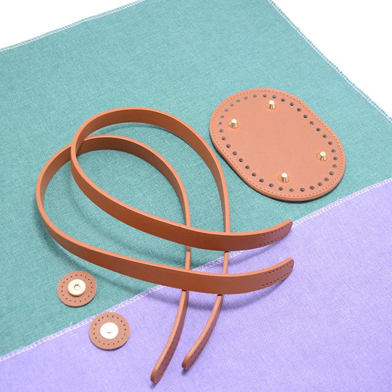 Bolsa Tote de Couro Feita à Mão e Substituição de Alça de Bolsa - Acessório DIY