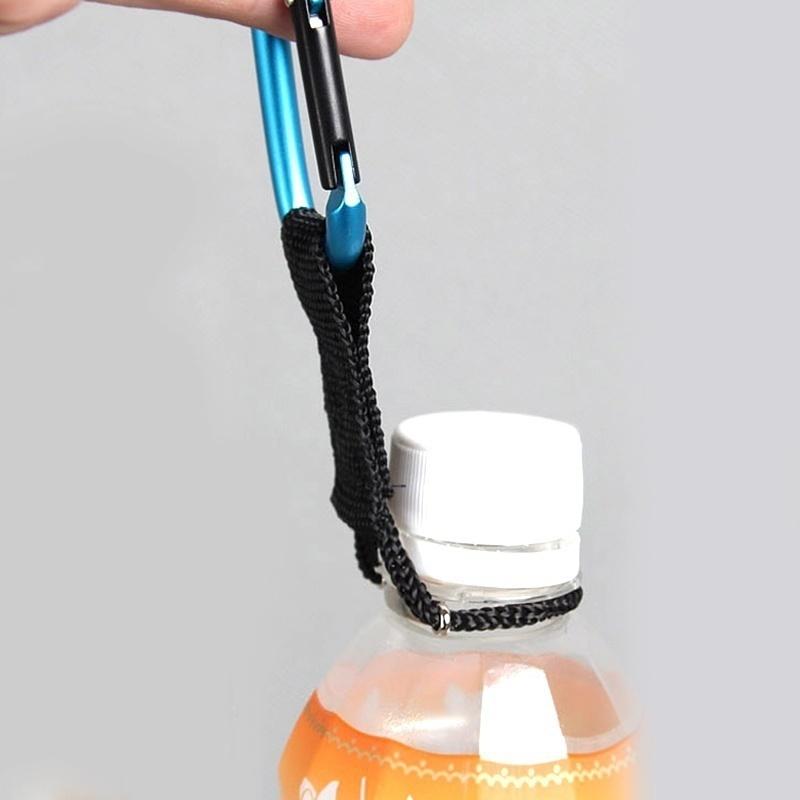 Camping Outdoor Hardware Water Bottle Holder Hook Buckle Key Clip Carabiner Snap color set random