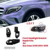 Front Headlight Bracket Repair Kits 1568200100 1568200200 For Mercedes-Benz GLA Class X156 2013- Headlamp RS Bracket