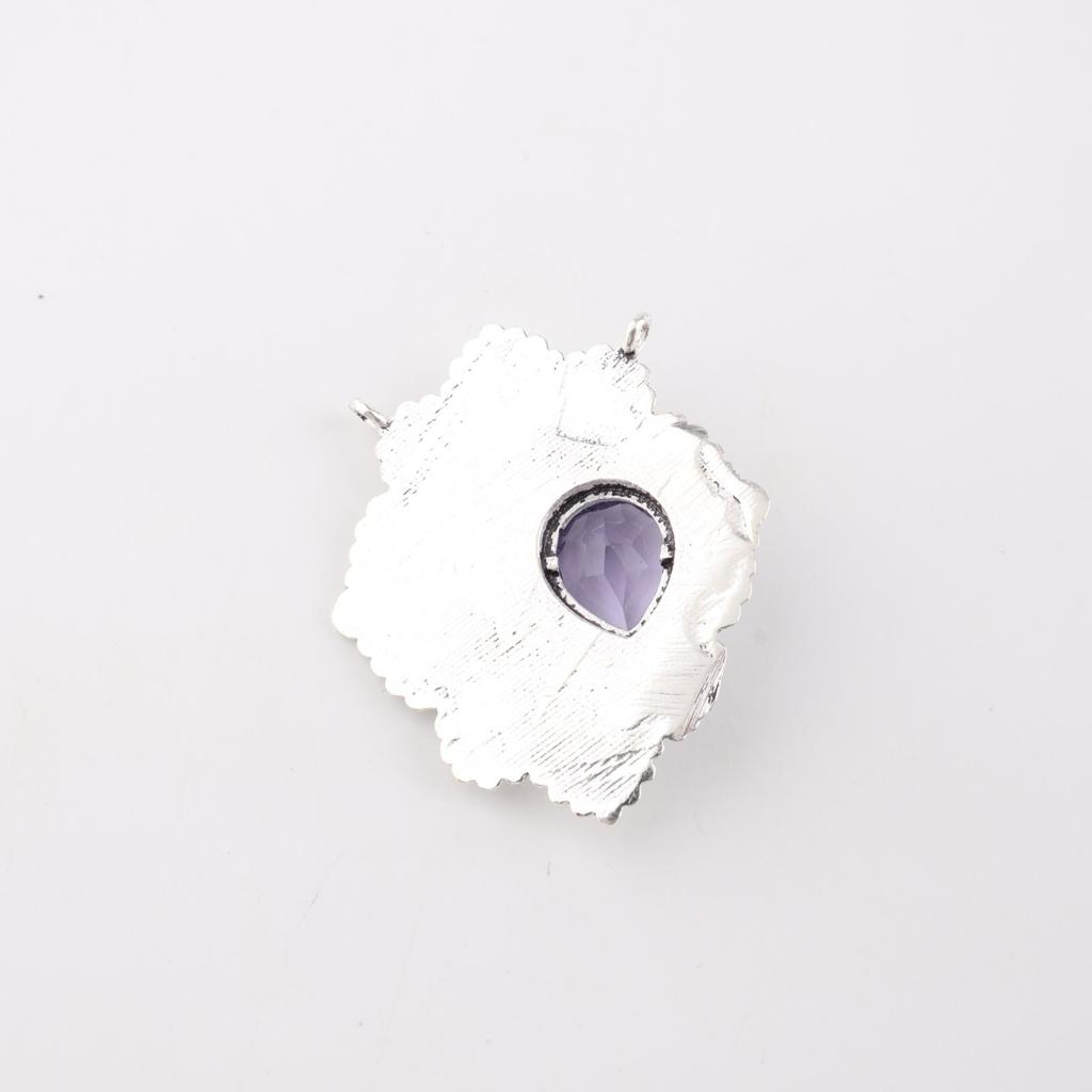 Rare Iolite Gemstone 925 Sterling Silver Jewelry Pendant 1.29" For Birthday Gift CP-32-12