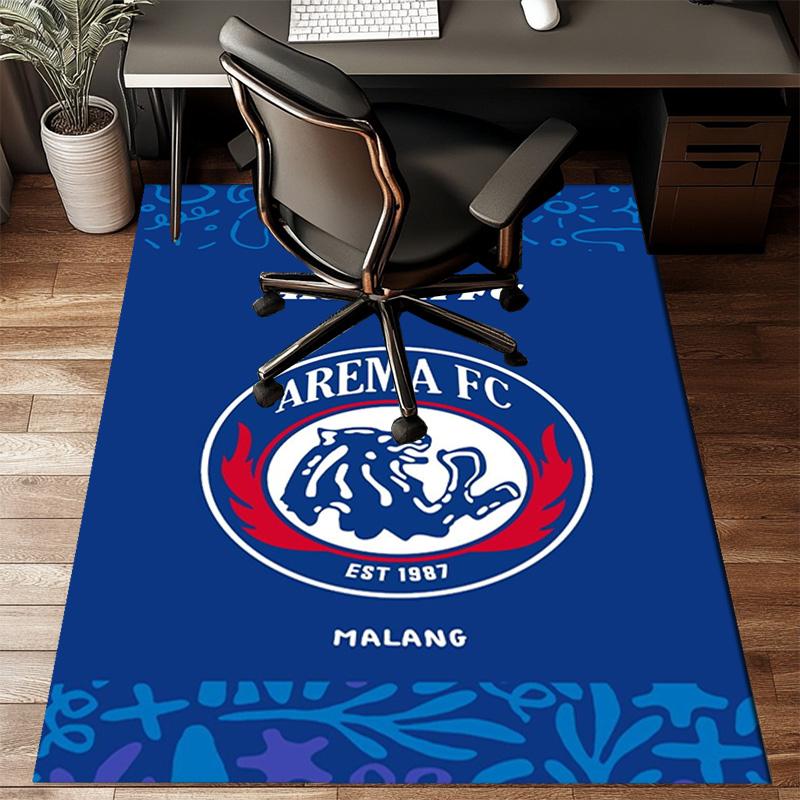 Arema Football club Printed Office Carpet Chair Cushion Entryway Rug, Rugs for Living Room, Bedroom Christmas gifts