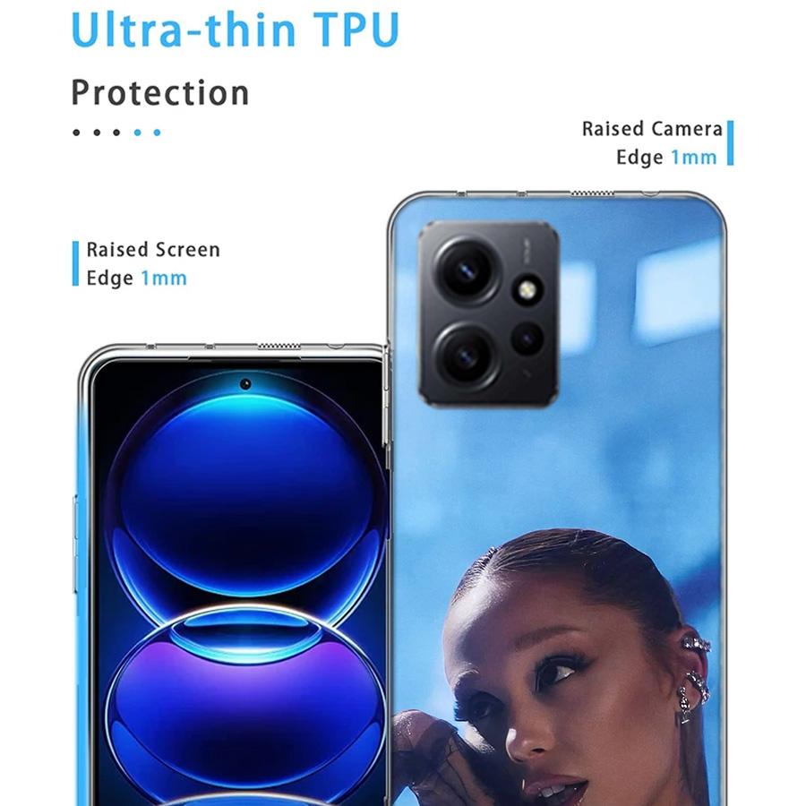 Ariana Grande Phone Case For Redmi Note 14 15 Pro 5G 13 12 Pro Plus 11 11T 11E 11S 10 Pro 10S 9 9S Cover Cell Clear TPU Capa Com