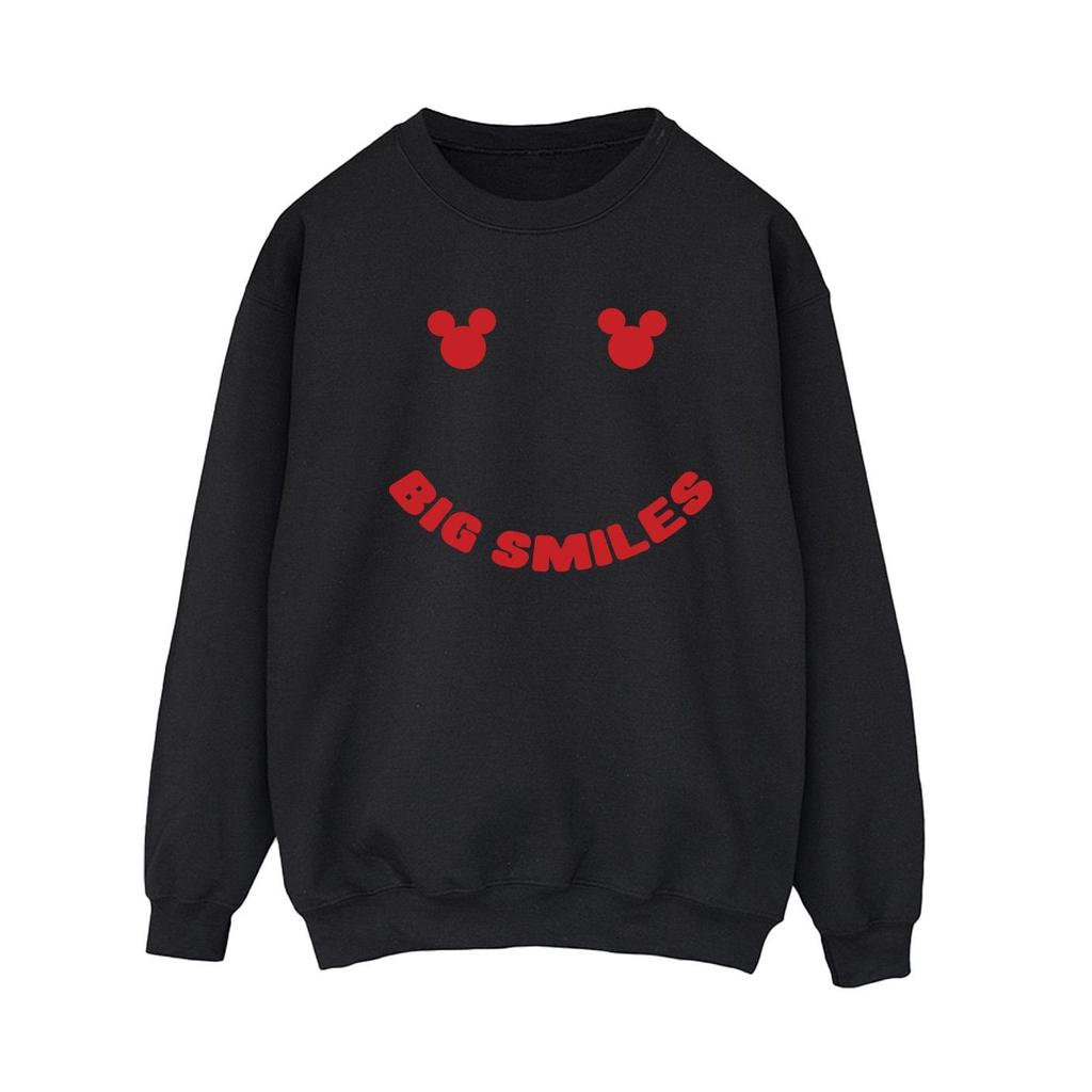 Disney Womens/Ladies Mickey Mouse Big Smile Sweatshirt