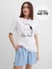Plus Size T-Shirt Graphic and Slogan