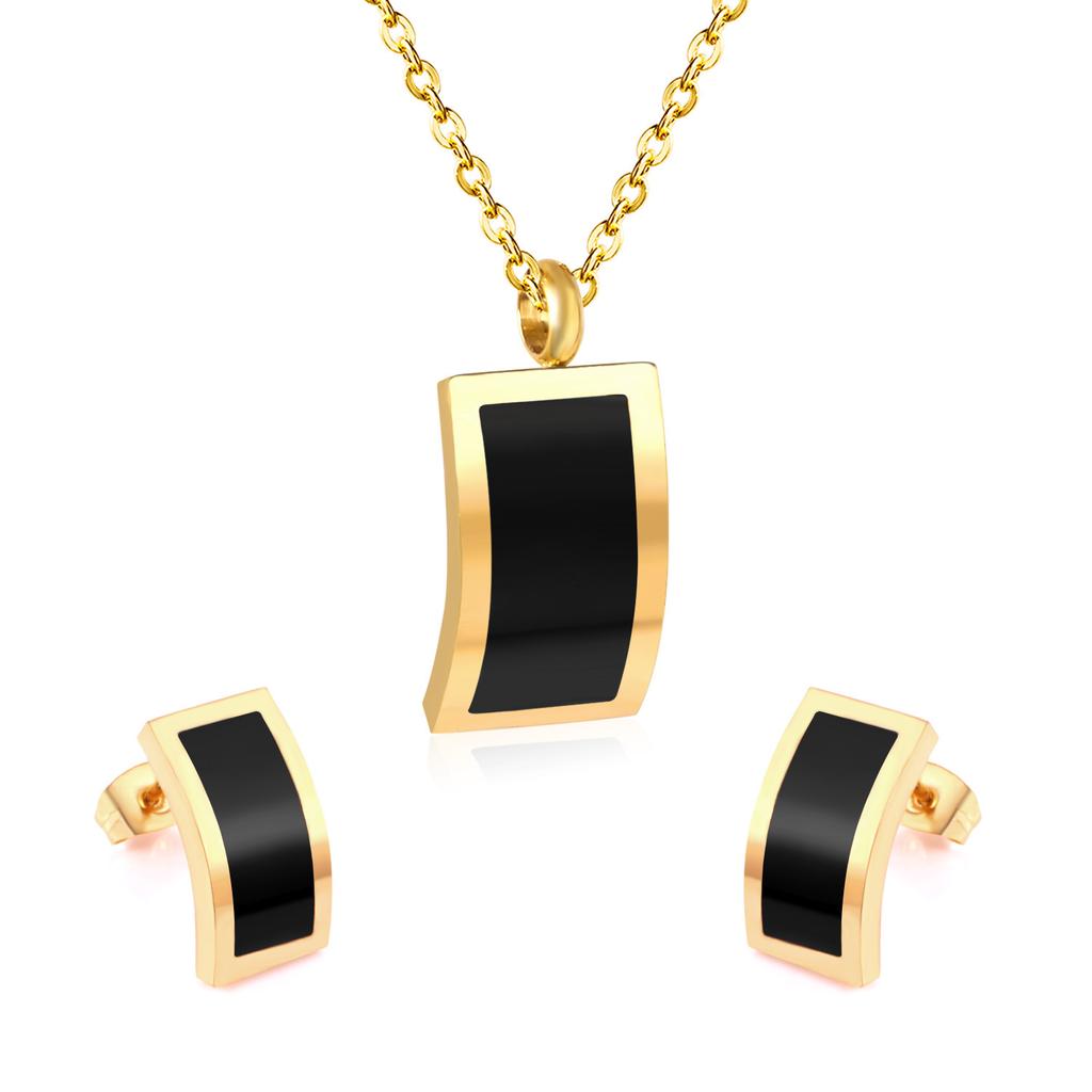 [Shell Necklace And Earrings Set Korean Elegant Personality Versatile Jewelry Accessories]