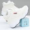 Cotton Shoes Women's Winter Velvet Thickened High-top Shoes Women's Fashion Casual Shoes Flat-soled White Shoes Female Students Platform Sports Shoes