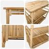 Outdoor Bartisch Natur 110 x 50 x 105 cm Bambus