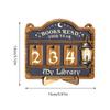 Wooden Material Books Counter Sign Hanging Decor Table Decor Wooden Reading Trackers Books Read Counter For Book Lovers
