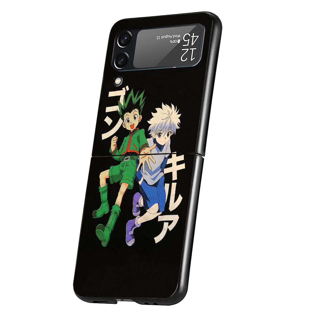 Hunter X Anime Cover Phone Case For Samsung Galaxy Z Flip 7 6 5 4 3 5G Flip7 Flip6 Flip5 Flip4 Flip3 Black Fundas Shell Galaxy Z