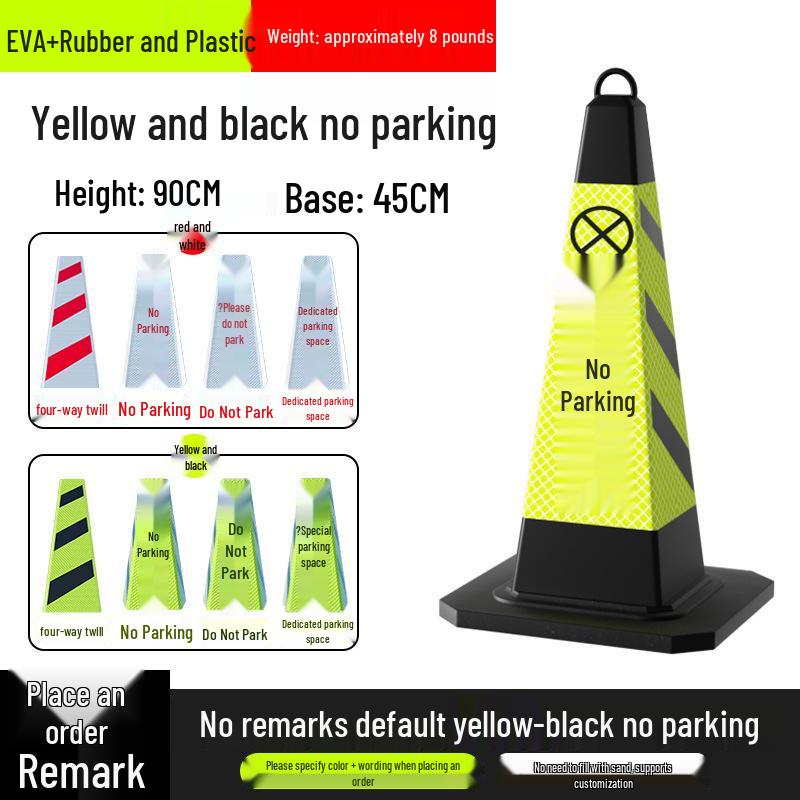 No Parking Zone Reflective Warning Cone