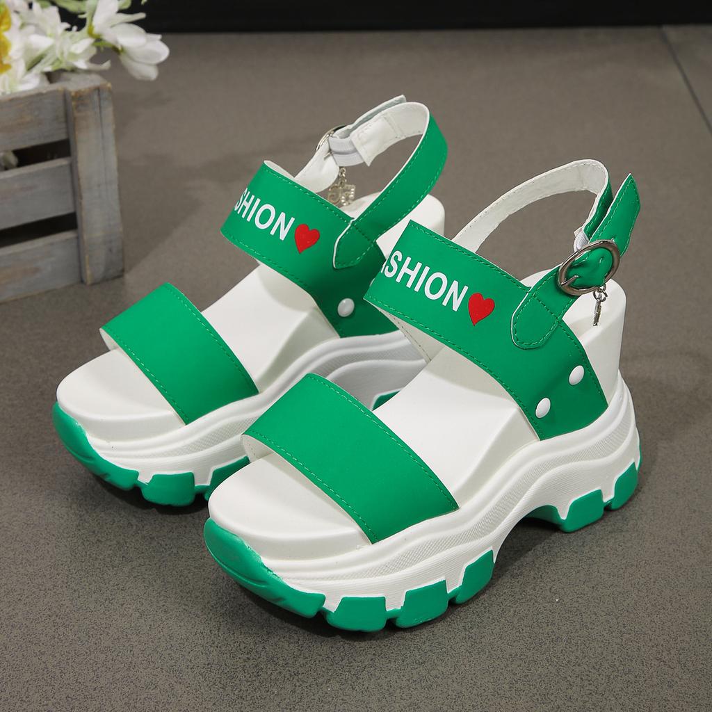 Women Platform Sandals 2025 New Summer Chunky High Heels Sandals Female Beach Wedges Shoes for Women Sandalias De Mujer