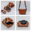 Borsa Retro Resistente all'Acqua in Pelle PU per Fotocamera RX100 con Esterno Antigraffio e Interno Morbido