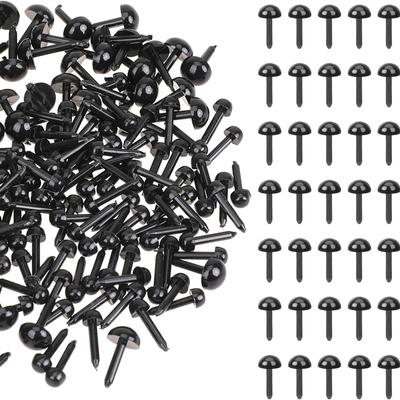 New 100/50PCS 3-8mm Plastic Black Dolls Eyes DIY Doll Puppet Animals Pin Safety Eyes For Handmade Bear Doll Craft Children Toys