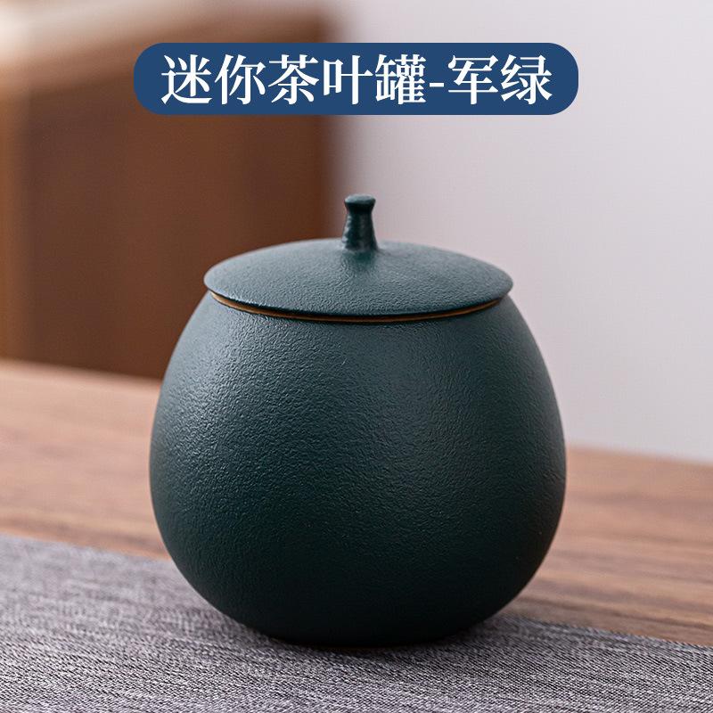 

Керамические чайные банки круглые герметичные банки для сухофруктов бытовые многофункциональные банки для хранения ювелирных изделий, косметики, чая, продуктов питания, украшение дома