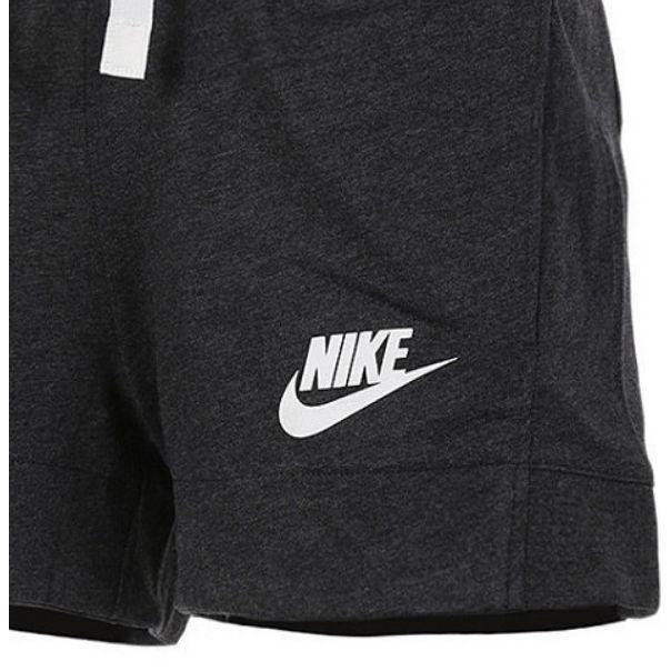 Nike Sportswear Club Solid Color Lace-Up Sports Shorts Women shorts Black 884363-032