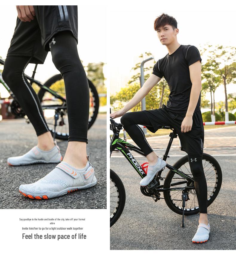Lightweight Indoor Fitness Shoes for Gymnastics, Yoga, and Squats - Soft Sole Five-Finger Design for Men and Women