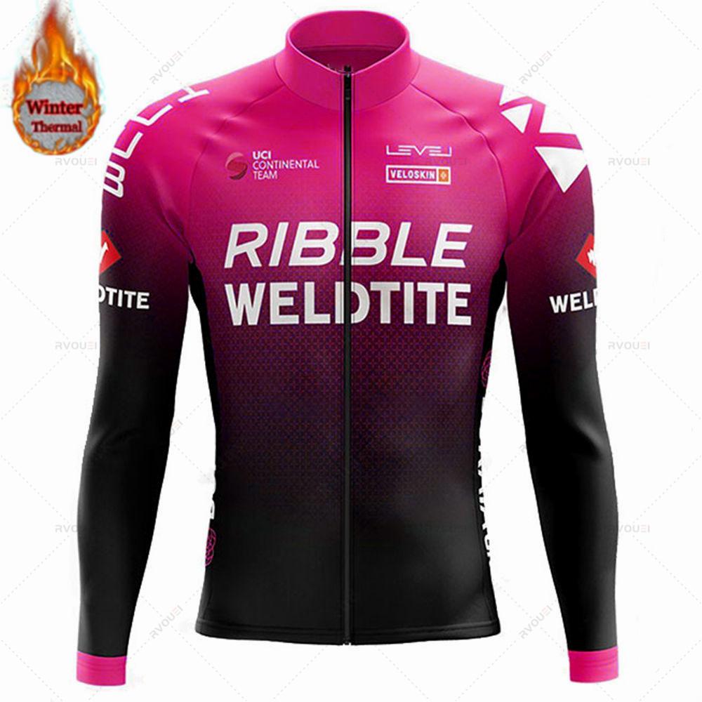 

Team 2026 Winter Hot Wool Cycling Jersey Set Men Bicycle Suit Outdoor Sportswear MTB Bike Uniform Maillot Ciclisno Kit Triathlon 4XL