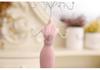 Nordic Female Jewelry Stand: Creative Pink Crystal Ornament Display Rack - 5-Piece Set