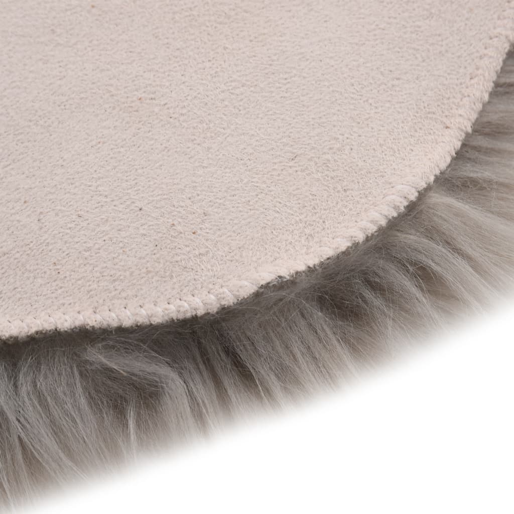 Rug 60x90 cm Artificial Sheepskin Light Grey